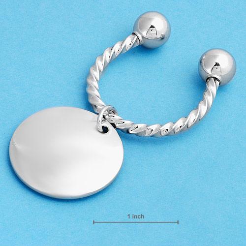 HIGH QUALITY KREMENTZ KEY CHAIN IN SOLID 925 SILVE